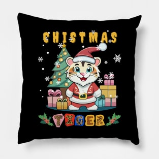 Santa Claws: A Tiger's Christmas Wish Pillow