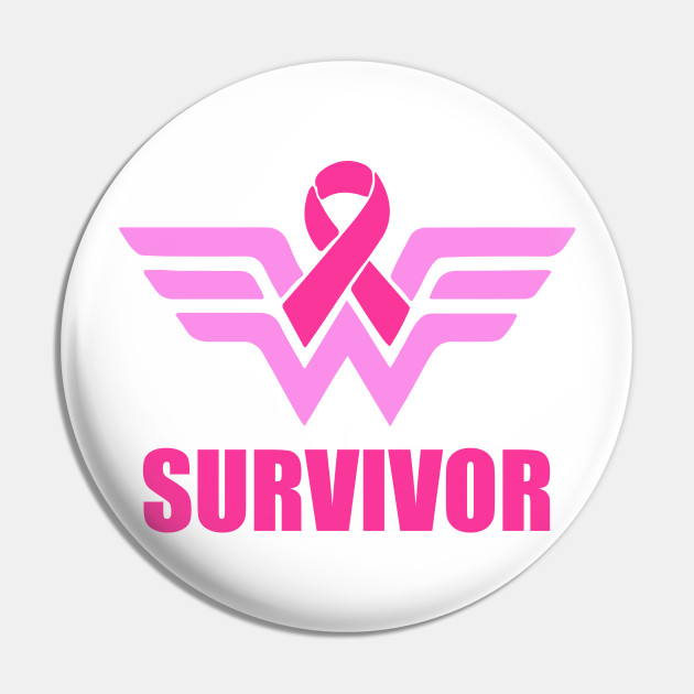 Wonder Woman Breast Cancer Survivor Breast Cancer Pin Teepublic Au
