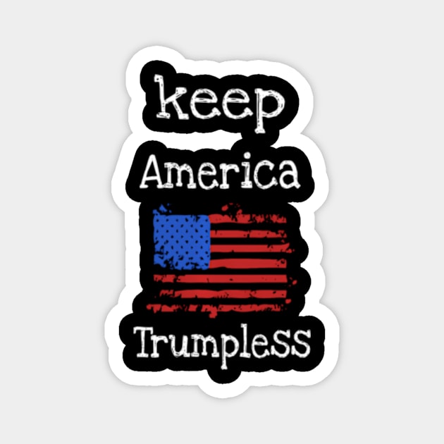 Keep America Trumpless Usa Flag Magnet by lam-san-dan