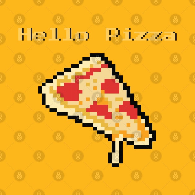 hello pizza pixel art by Giraroad