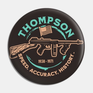 Thompson Submachine Gun | World War 2 Weapon Pin