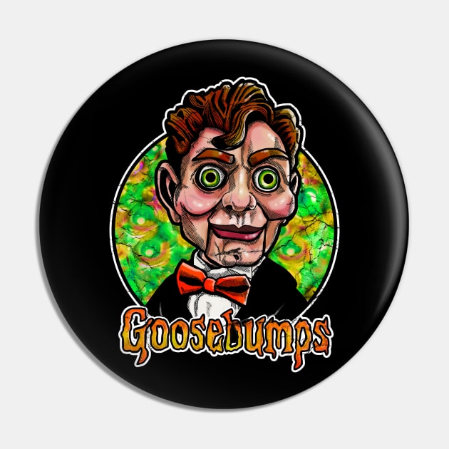 Goosebumps Slappy Pin by Inking Imp