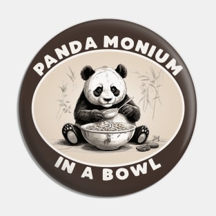 PandaMonium in a Bowl Pin