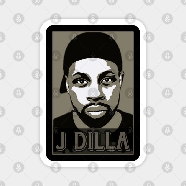 J Dilla - Vintage Magnet by Olvera_Nattie