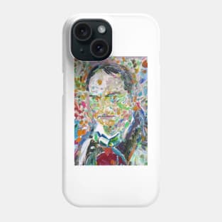 CHARLES BAUDELAIRE acrylic portrait Phone Case