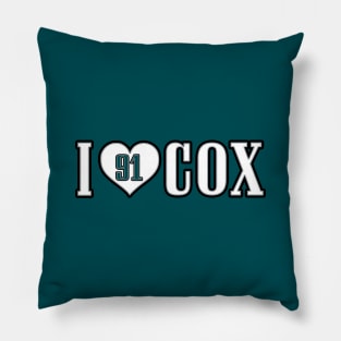 I Heart Cox - Green Pillow