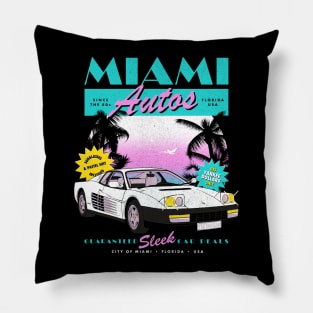 Miami Autos Pillow