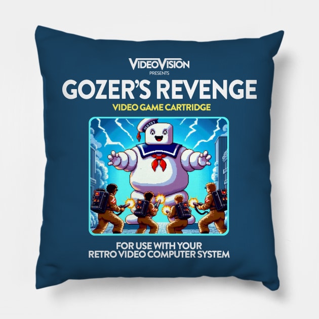 Gozer's Revenge 80s Game Pillow by PopCultureShirts