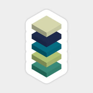 Isometric Rectangles Magnet