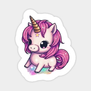 Cute Pink Unicorn Magnet