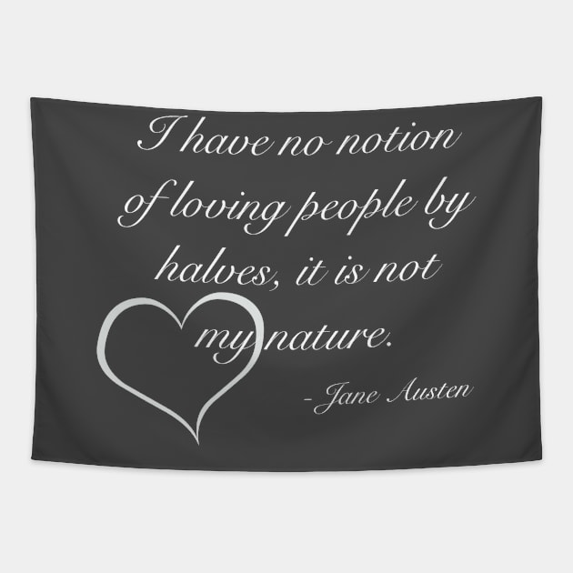 Loving by Halves Tapestry by LoveLiterature