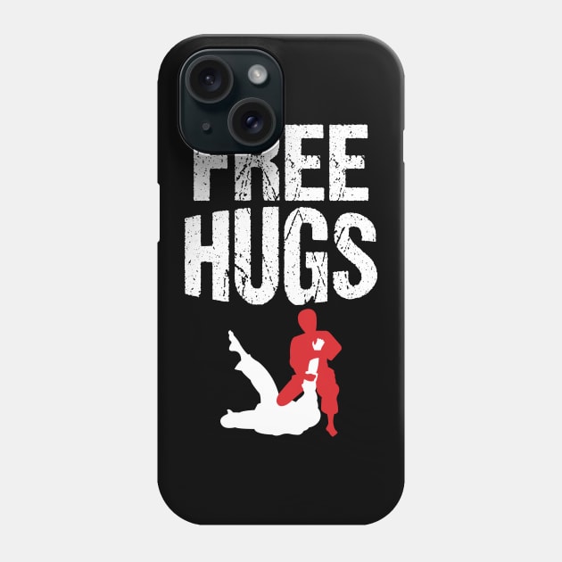 Cute Free Hugs Jiu Jitsu BJJ Martial Arts Phone Case by theperfectpresents