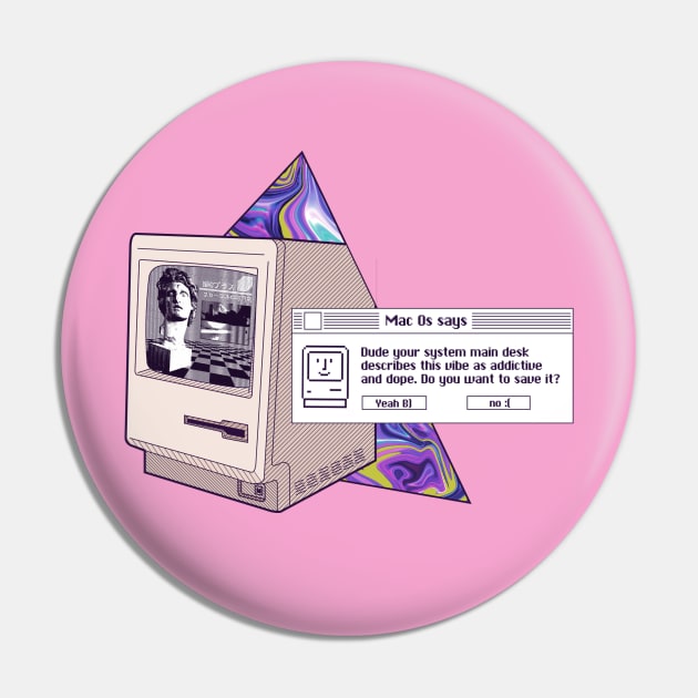 Vaporwave macintosh 128k Pin by fm_artz