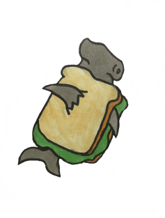 Sandwich Shark Magnet