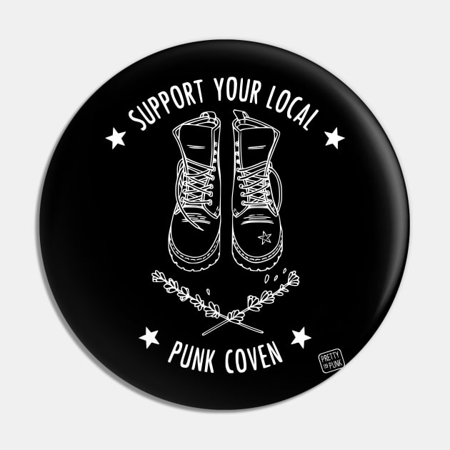 Support Your Local Punk Coven Pin by prettyinpunk