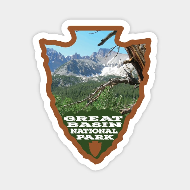 Great Basin National Park arrowhead Magnet by nylebuss