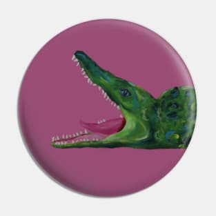 alligator painting Pin