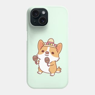 Cute Corgi Puppy With Fiesta Hat Phone Case