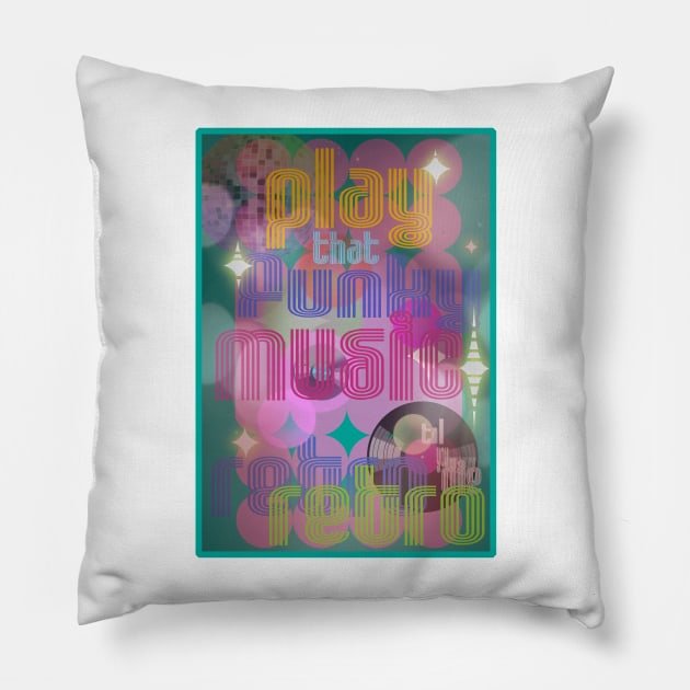 Funky-Retro Pillow by SquareDog