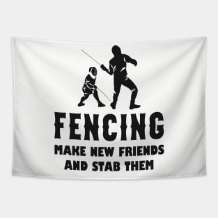 Fencing Fencer Humor Saying Tapestry