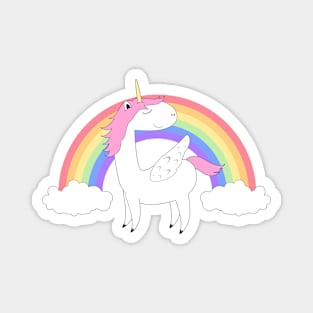 Unicorn Rainbow Pastel Magnet