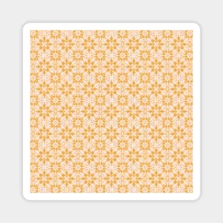 Mustard Boho Tile / Geomerty Pattern Magnet