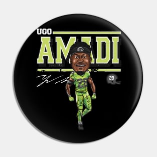 Ugo Amadi Seattle Cartoon Pin