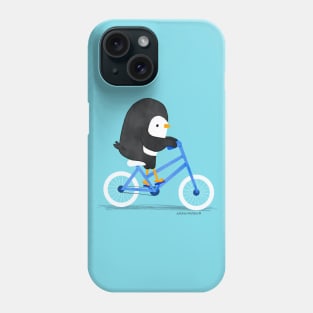 Penguin on a Bike 2 Phone Case