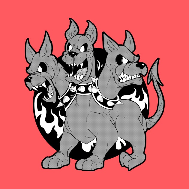 Cartoon Cerberus by Phreephur