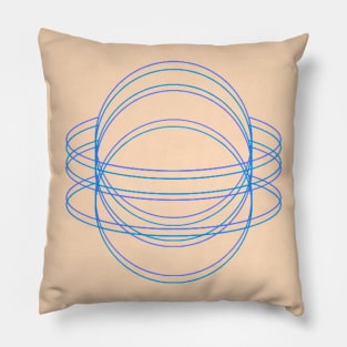 Symmetrical Whirlwind Planet Pillow