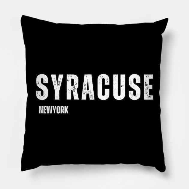 Syracuse new York Pillow by Mary_Momerwids