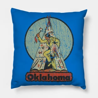 Oklahoma 39 Tribes 1951 Pillow