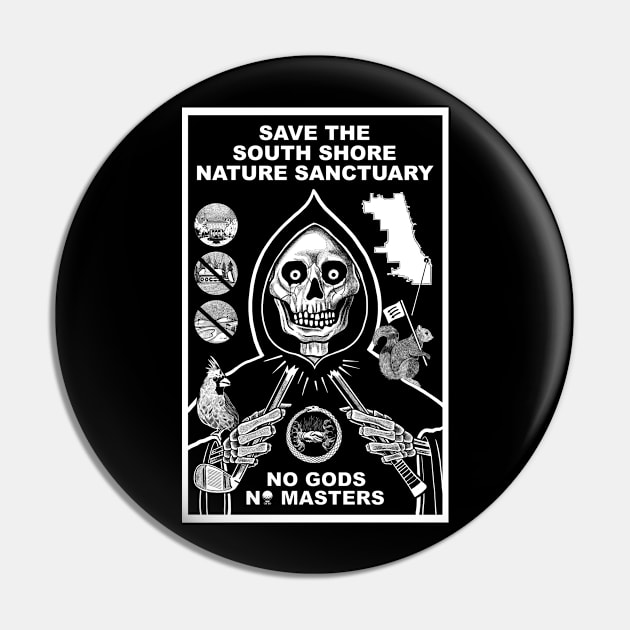 No Gods No Masters (transparent) Pin by South Side Parks