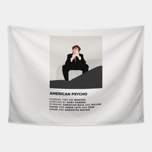 American Psycho Minimalist Poster Tapestry by honeydesigns