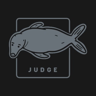 Funny and judgy staring seal. Stylized minimalist design with grey ink T-Shirt