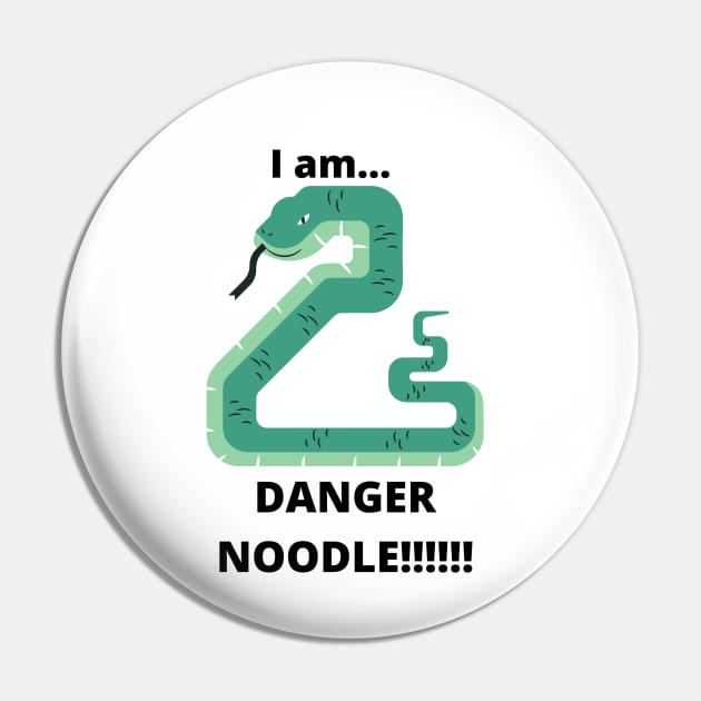 Danger Noodle Pin by Doodle.Bug.Tees