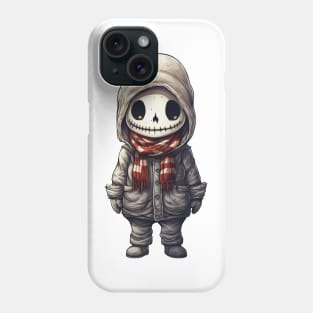 Spooky skull figure in mask perfect for halloween ! Phone Case