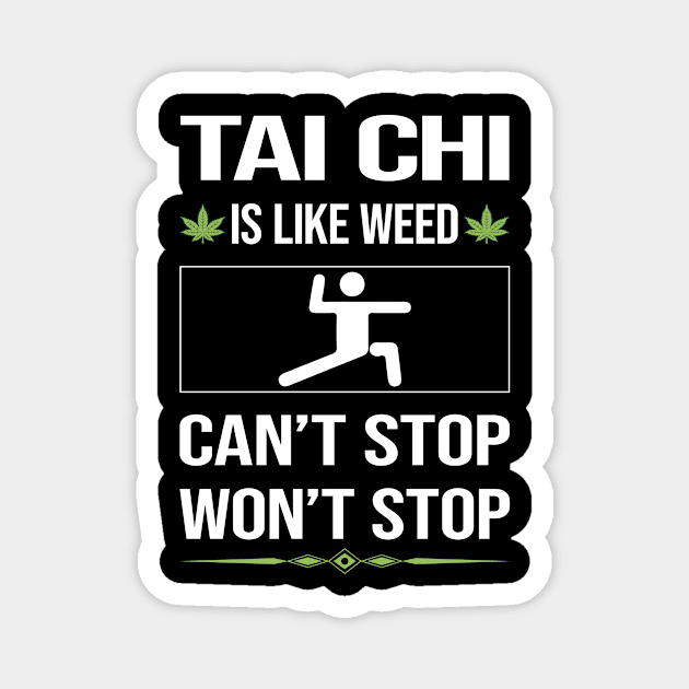 Funny Cant Stop Tai Chi Magnet by symptomovertake