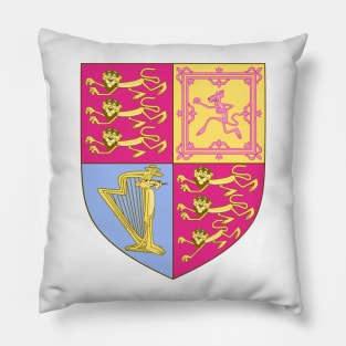 The Cartoon Panther Royal Arms of the United Kingdom Pillow