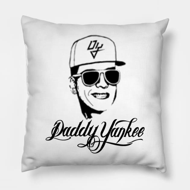 Daddy Yankee - Puerto Rican rapper, singer, songwriter, and actor Pillow by Hilliard Shop