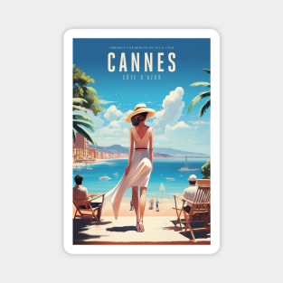 Cannes - poster - Affiche Magnet