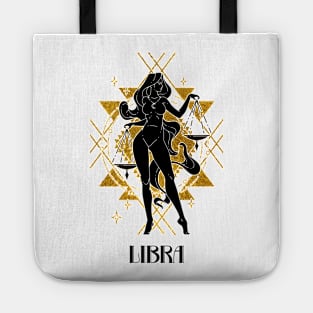 Libra zodiac sign Tote