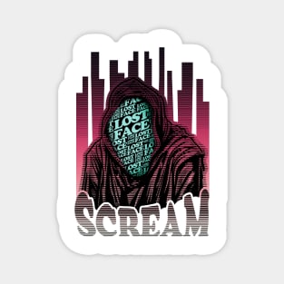 Scream VI (Scream 6) ghostface lostface horror movie graphic design Magnet