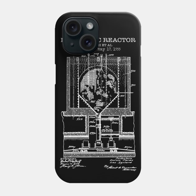 Nuclear Reactor Patent White Phone Case by Luve