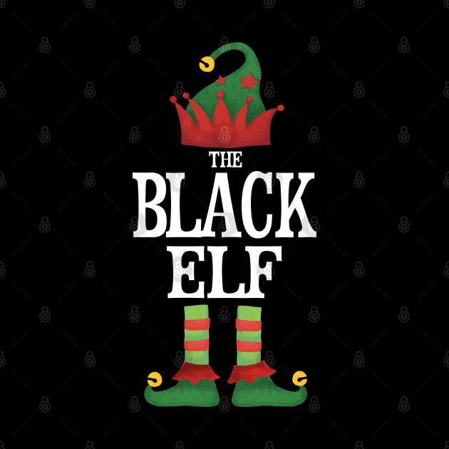 Black Elf Matching Family Group Christmas Party Pajamas by uglygiftideas