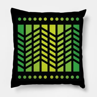 “Dimensional Extension” - V.6 Green - (Geometric Art) (Dimensions) - Doc Labs Pillow