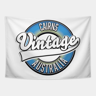 Cairns australia vintage style logo Tapestry