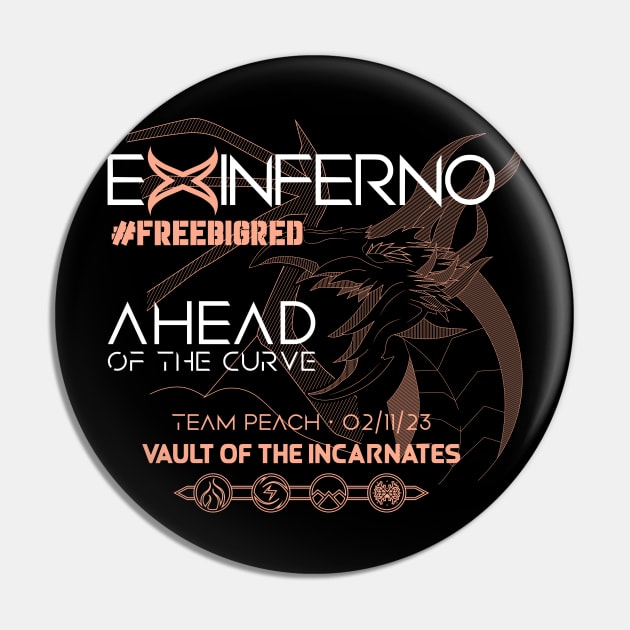 Team Peach AOTC [Vault of the Incarnates] FRONT ONLY! Pin by Ex Inferno