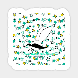 Mr Moustache Rabbit Originals Magnet