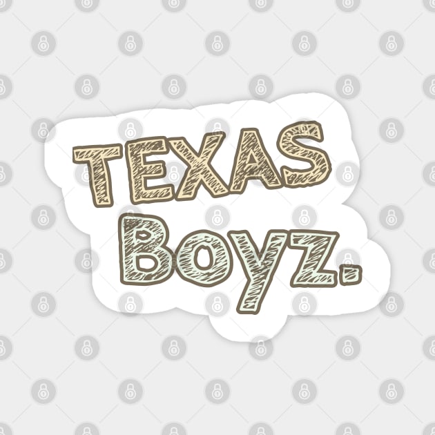 Texas boys Magnet by artist369